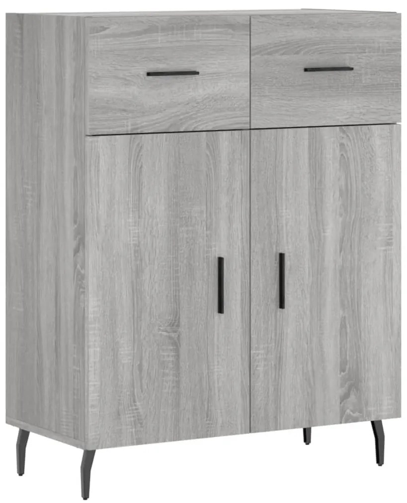 Armário alto 69,5x34x180 cm derivados de madeira sonoma cinza