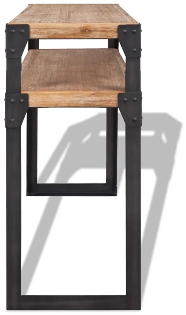 Mesa consola, madeira de acácia maciça, 120x40x85 cm
