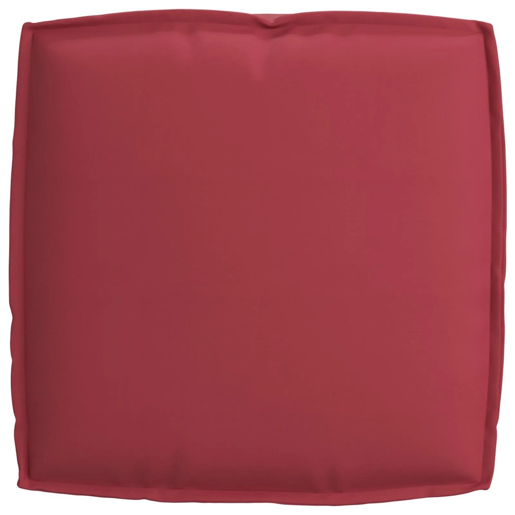 Conjunto de Almofadas para Palete 2 Peças Vermelho Vinho Tecido Oxford