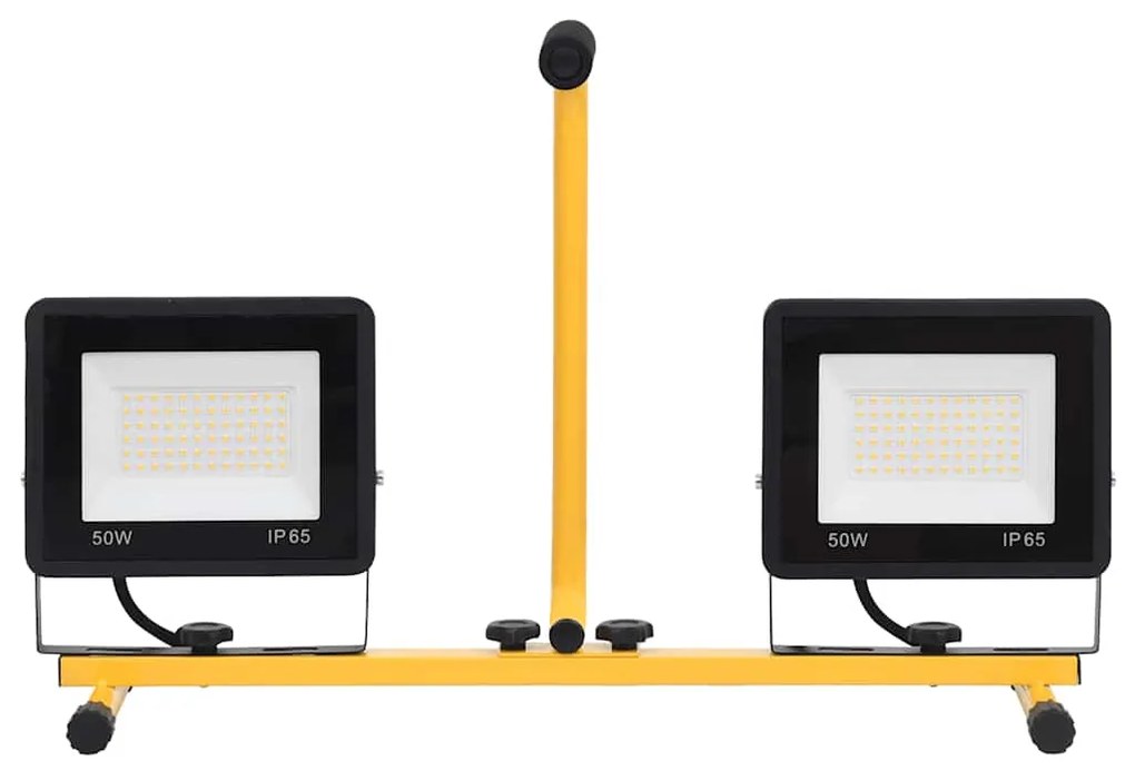 Projetor c/ iluminação LED e pega 2x50 W branco quente