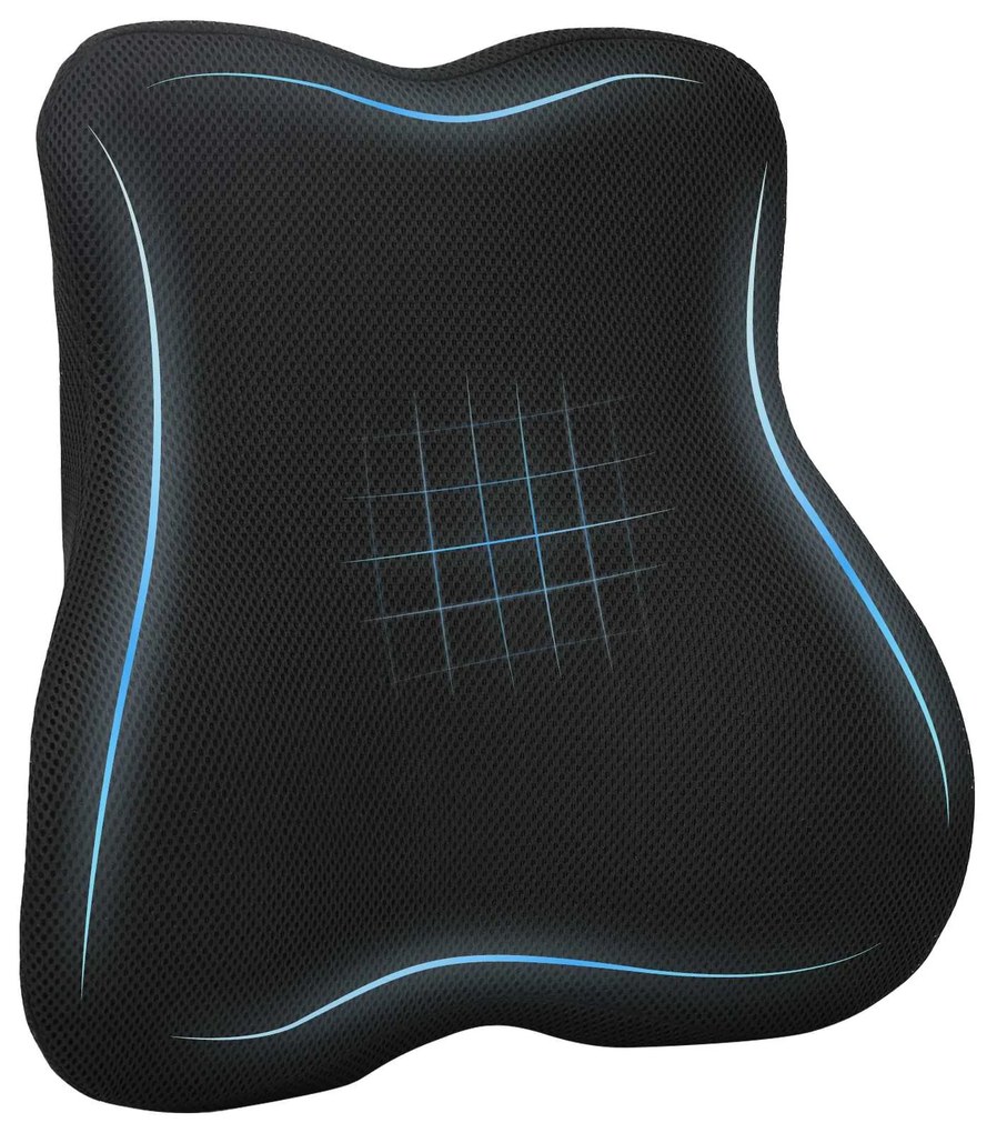 vidaXL Almofada com travesseiro Preto 40 x 40 x 11 cm Com rede