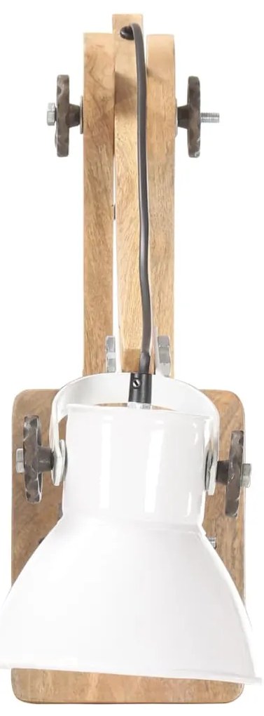 Candeeiro de parede redondo estilo industrial E27 branco