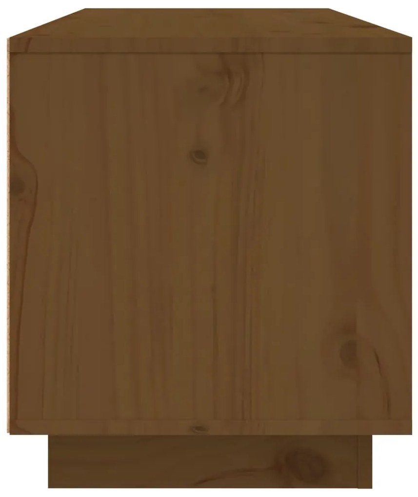 Móvel de TV 80x35x40,5 cm madeira de pinho maciça castanho mel