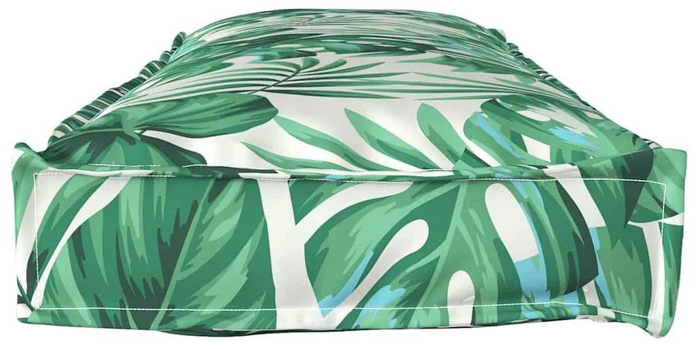 Almofadas para Palete para Banco 2 pcs Padrão de Folha 120x40x8 cm Tec