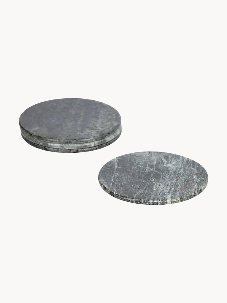 Suportes de copos em mármore Tressa, conjunto de 4