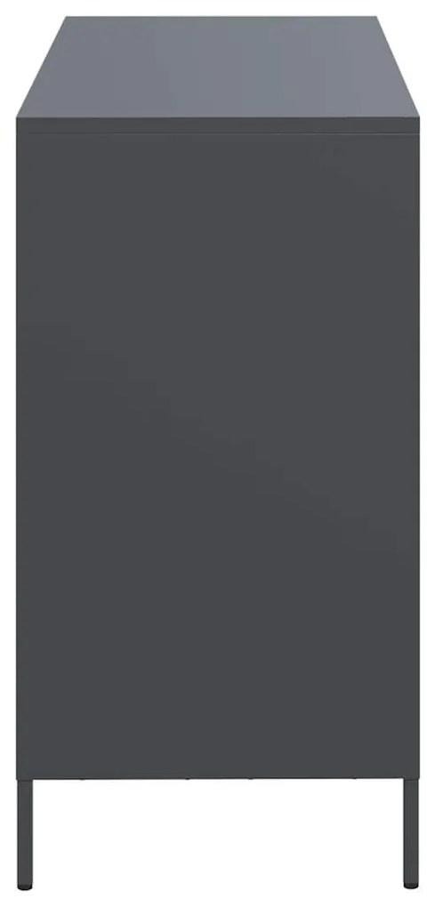 Aparador 101,5x39x73,5 cm aço laminado a frio antracite