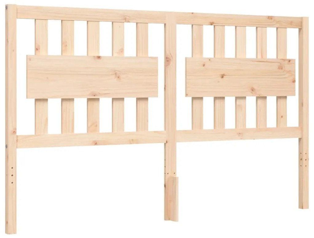 Cama sem colchão 160x200 cm madeira de pinho maciça