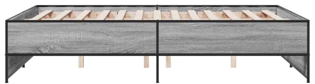 Estrutura de cama 120x190 cm derivados madeira/metal