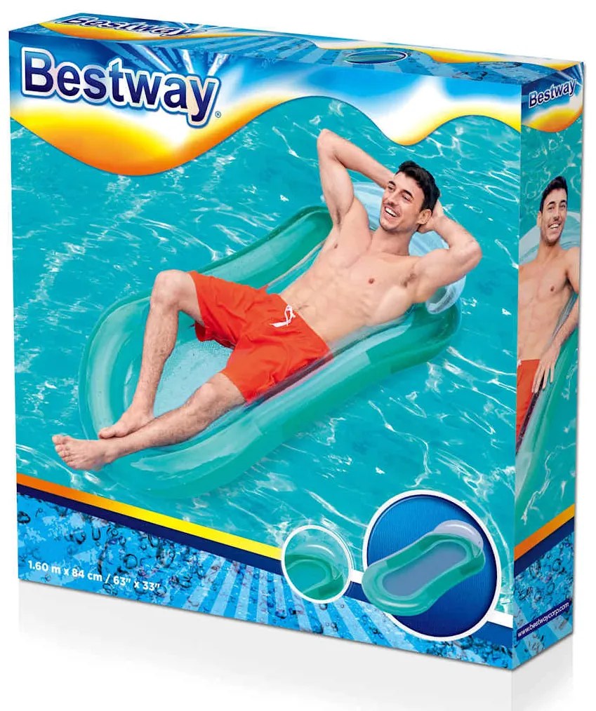 Espreguiçadeira/colchão insuflável p/ piscina Aqua Lounge