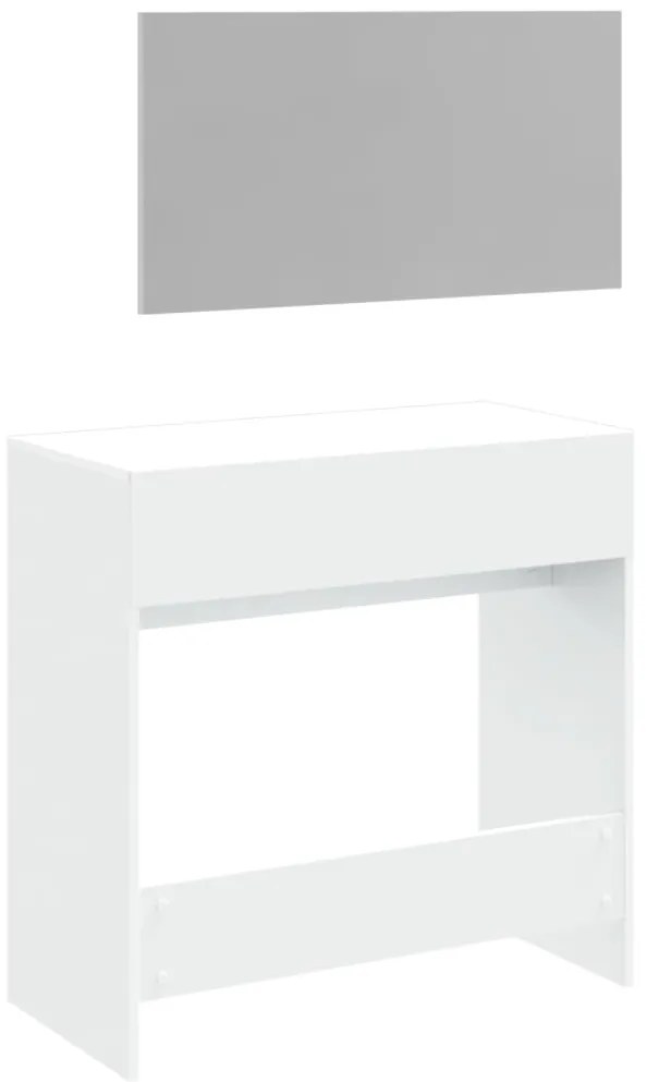 Toucador com espelho 80x39x80 cm branco