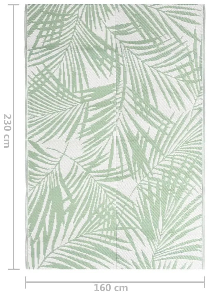Tapete de exterior 160x230 cm ARAKIL PP verde