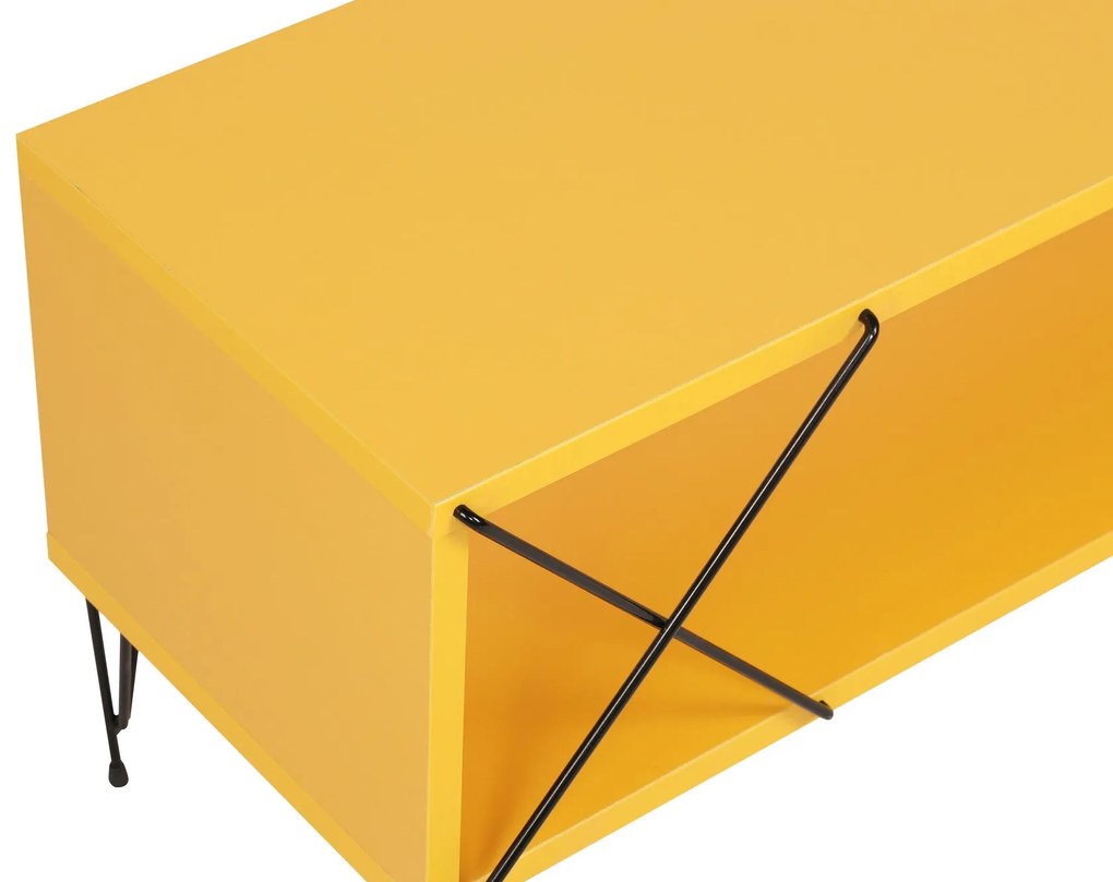 Móvel TV Street – Amarelo – 120x40x30 cm