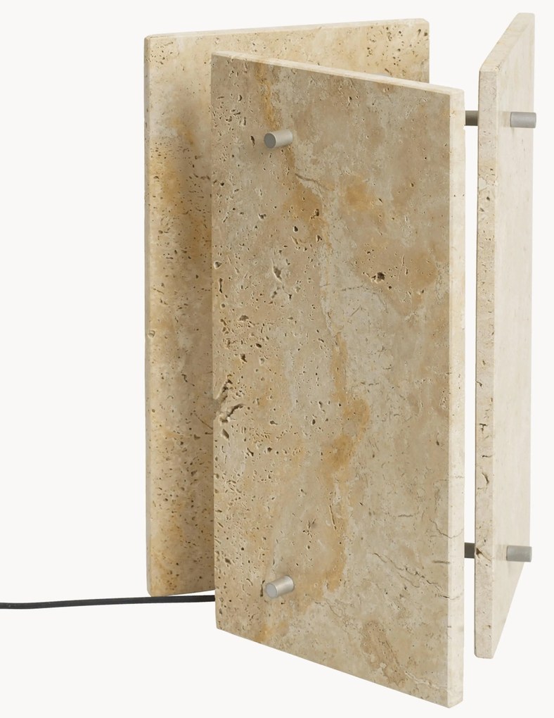 Candeeiro de mesa LED travertino Oeste