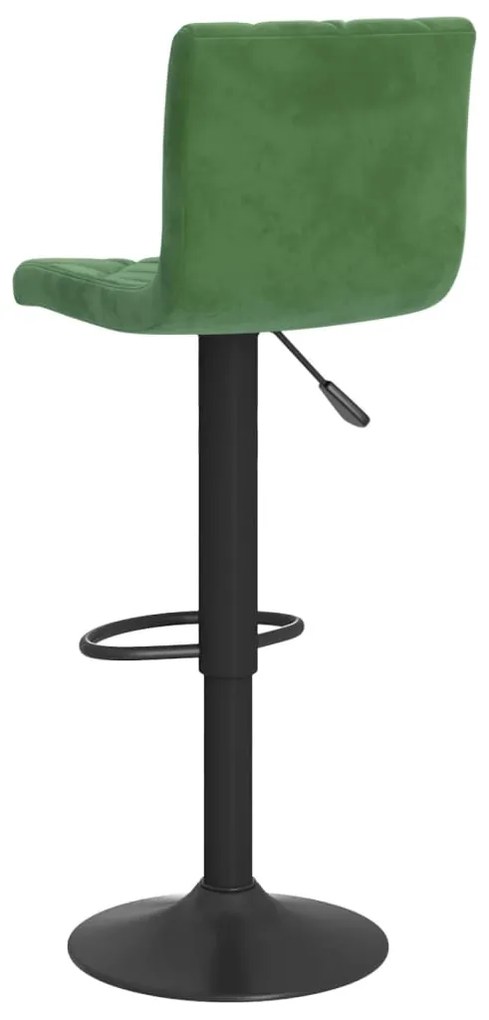 Bancos de bar 2 pcs veludo verde-escuro