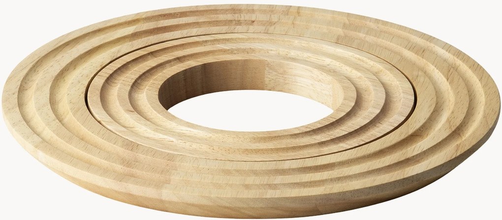 Base para panelas em madeira de seringueira Circle