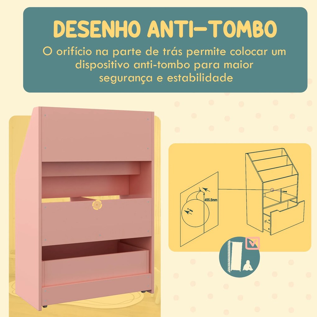 Estante com Prateleiras – Modelo Uppsala – 60x29 – Madeira – 6 Níveis