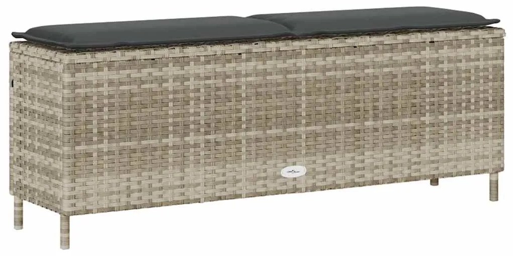 Banco de jardim com almofadão 110x30x40,5 cm vime PE