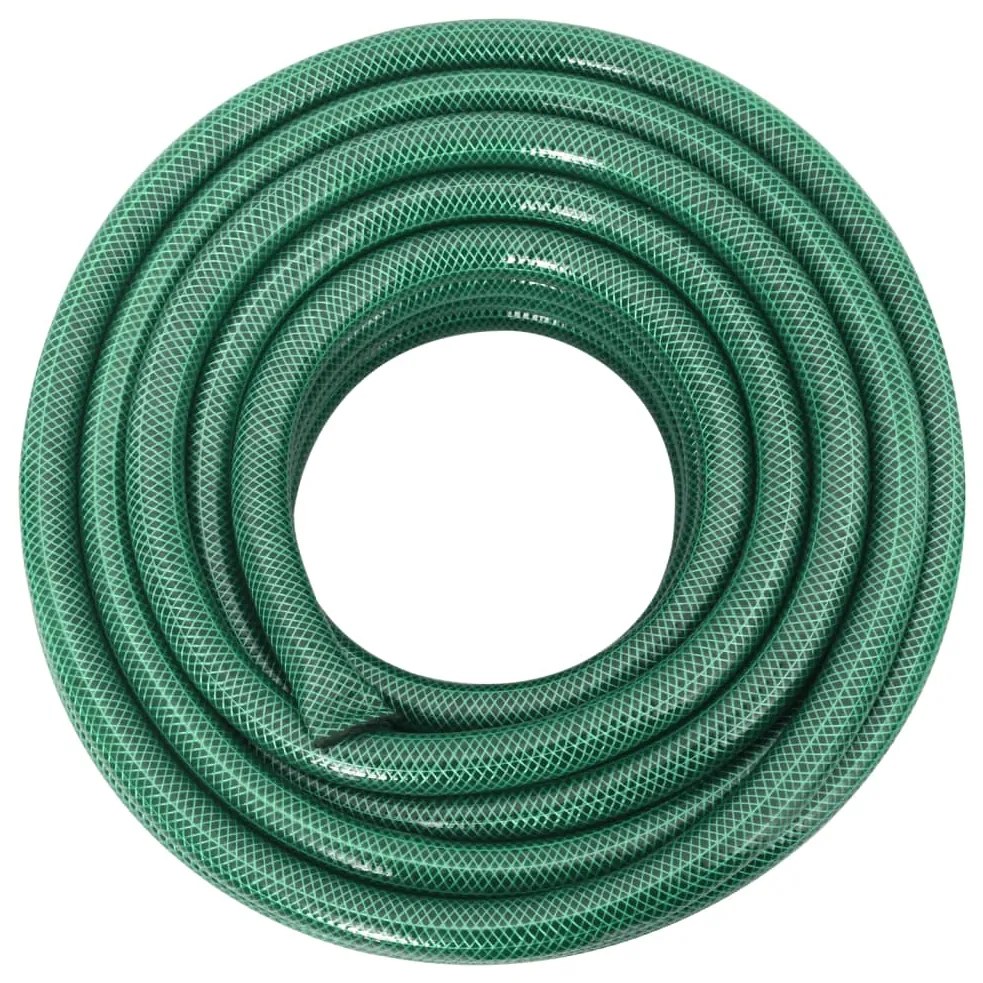 Mangueira de jardim com conjunto de encaixe 0,75" 10m PVC verde