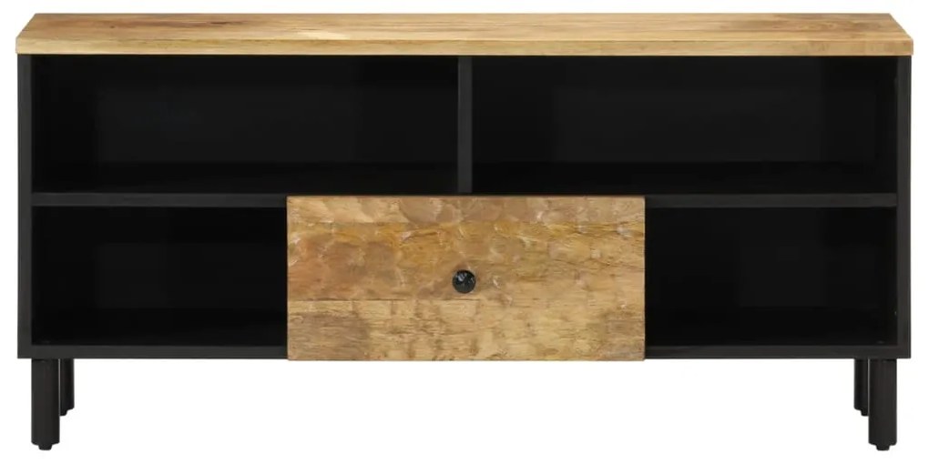 Móvel de TV 100x33x46 cm madeira de mangueira maciça