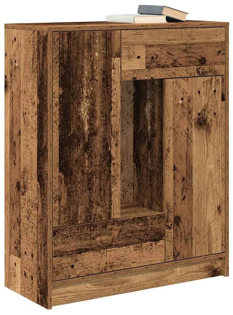 Aparador c/ gavetas e portas 73x31x90 cm madeira velha