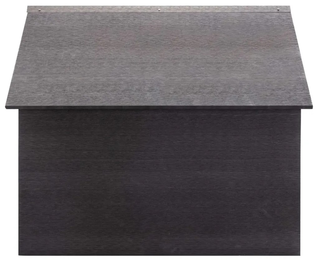 Abrigo para corta-relva 80x80x70 cm WPC cinzento