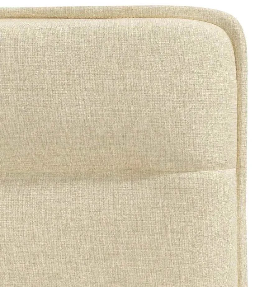 Cadeiras de jantar 2 pcs tecido cor creme