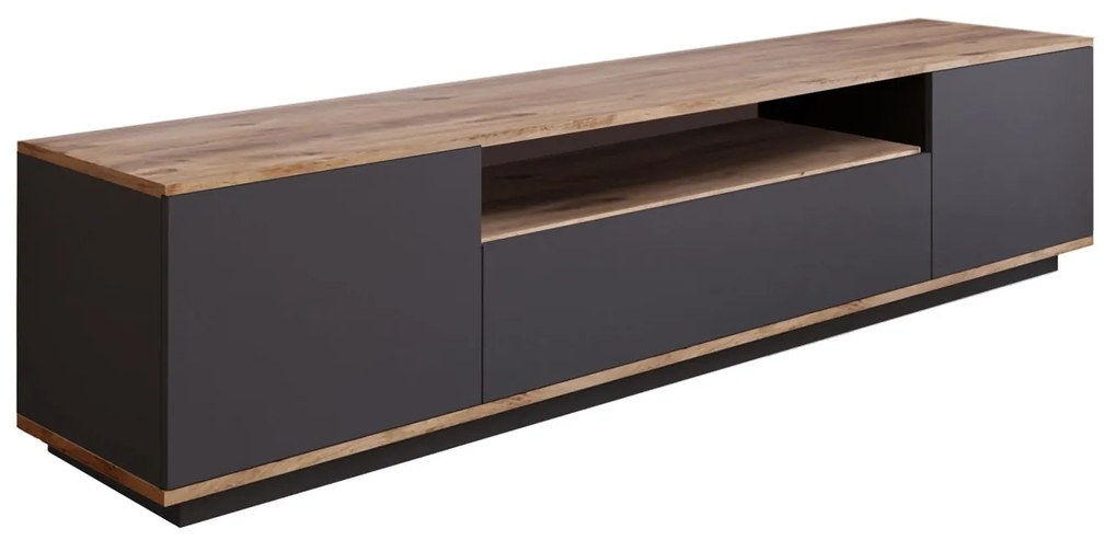 **** Móvel TV FR7 – Pinho Atlântico Antracite – 180x44,6x44,5 cm

**