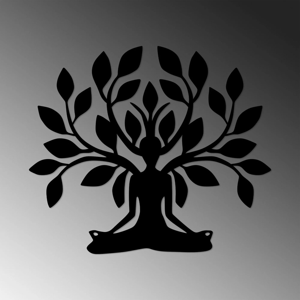 Acessório Decorativo de Parede Yoga – Preto – 60 x 70 cm
