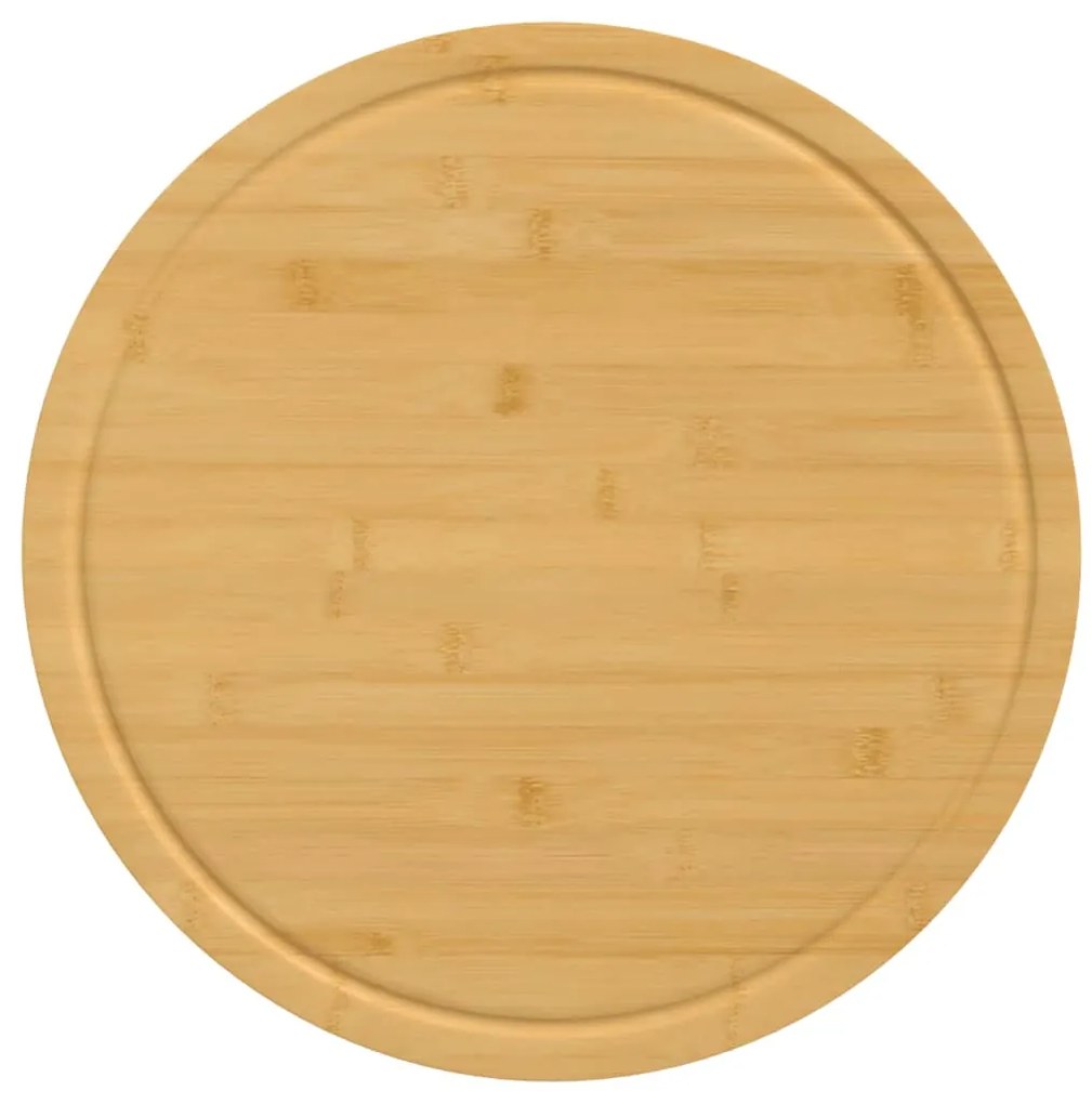 Tábua de cortar Ø40x1,5 cm bambu