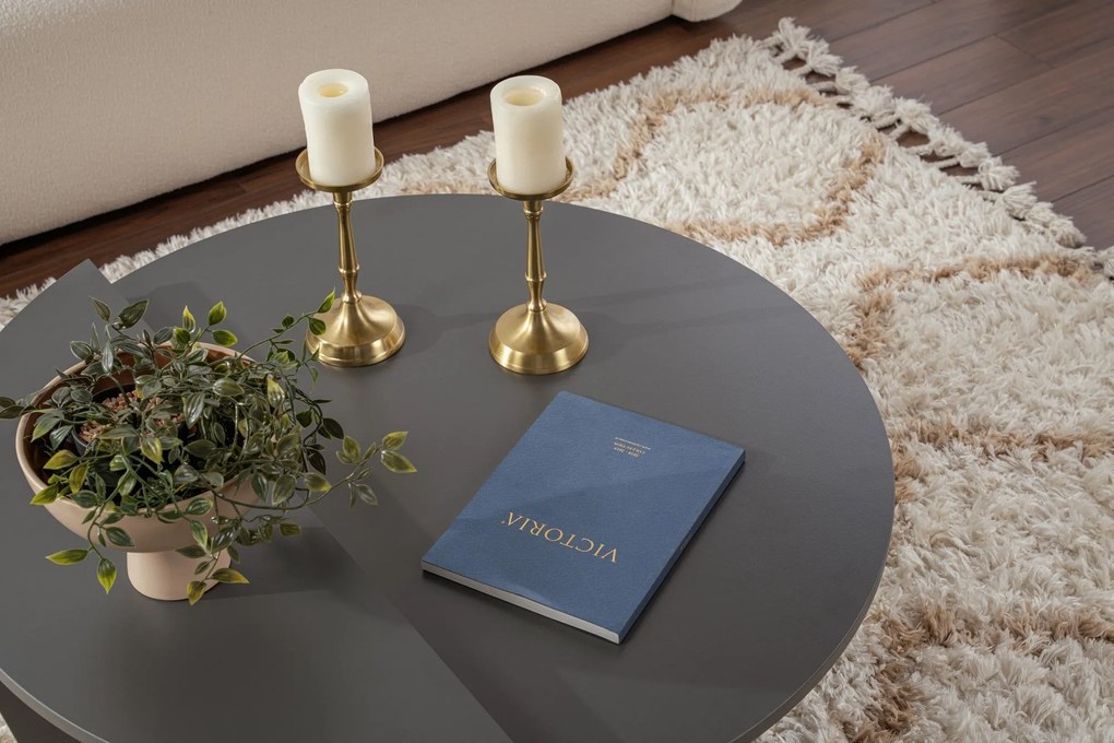 Mesa de Café Orion - Antracite - 90x30x60 cm & 85x35x30 cm