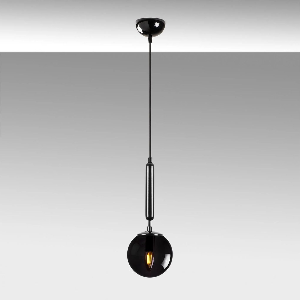 Candeeiro de Teto King – Preto – 15 x 15 x 49 cm