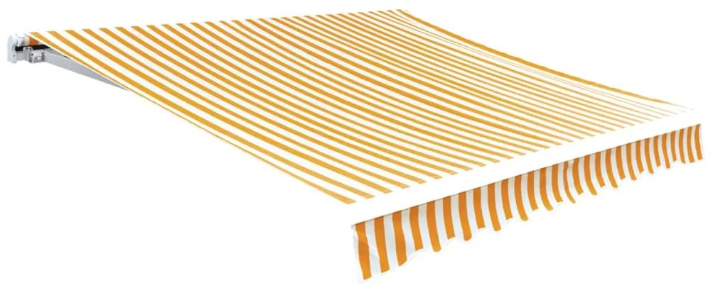 Lona toldo 6x3m (sem estrutura/caixa) amarelo girassol/branco