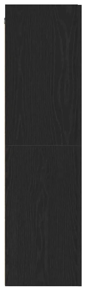 Estante de TV em Carvalho Preto, Medidas 30,5 x 30 x 110 cm, Feita de