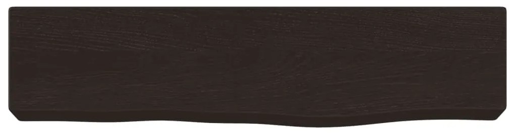 Prateleira de parede 40x10x6cm carvalho tratado castanho-escuro