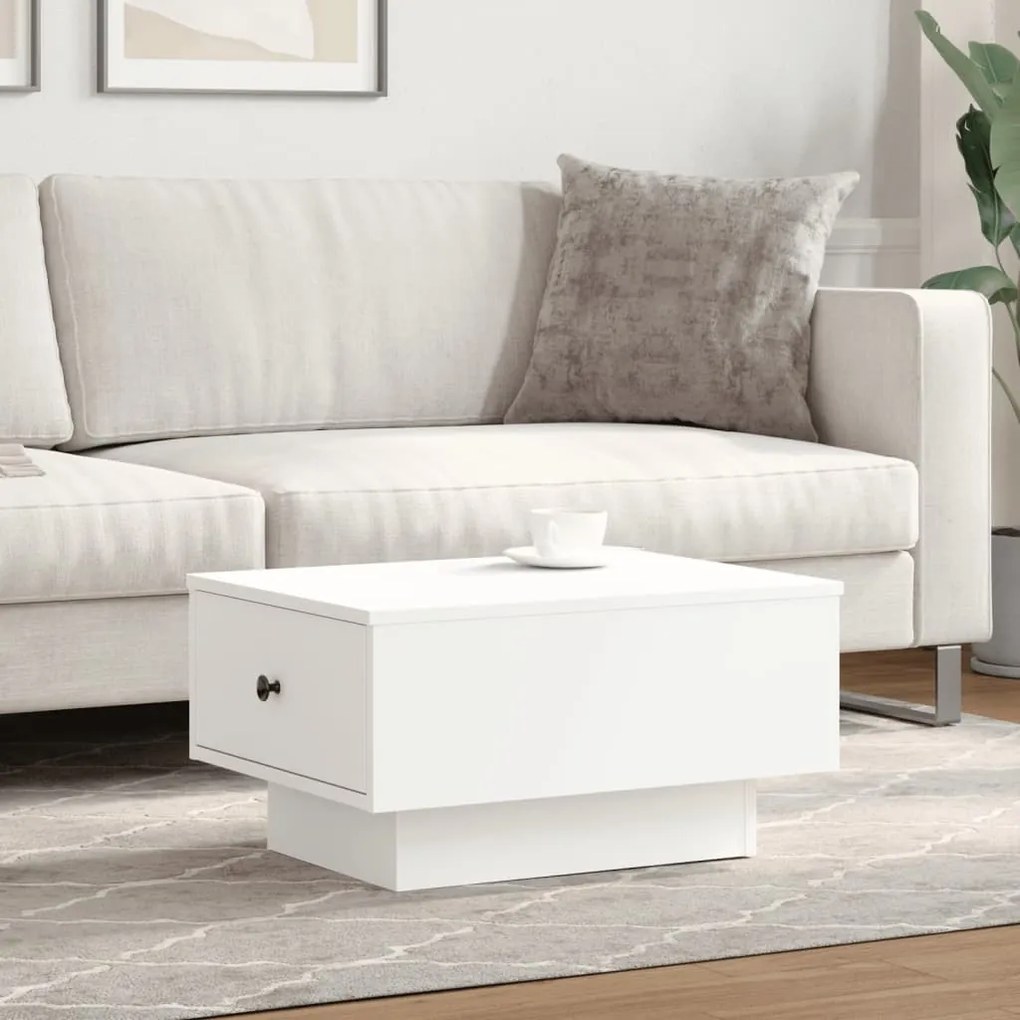 Mesa de centro 60x45x31 cm derivados de madeira branco
