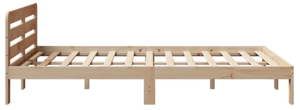 Cama sem colchão 140x200 cm madeira de pinho maciça