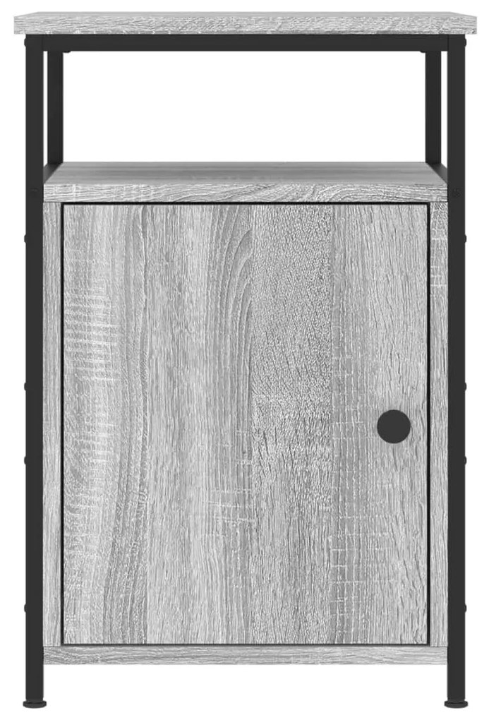 Mesas cabeceira 2 pcs 40x42x60cm deriv. madeira cinzento sonoma