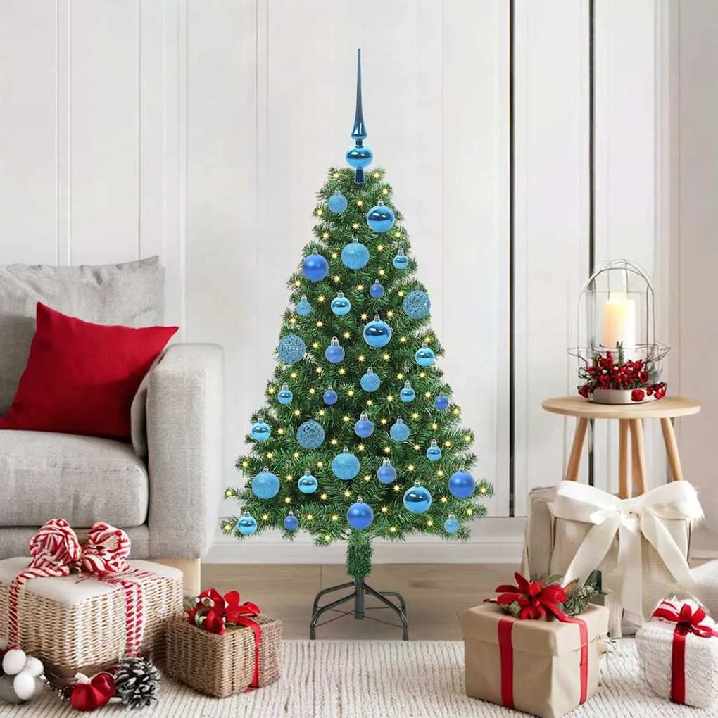 vidaXL Árvore de Natal Artificial Verde 120 cm PVC, Aço e Plástico