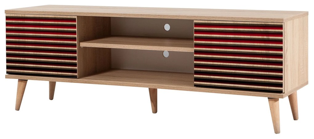 Móvel TV Truva – Carvalho Sonoma – 140 cm x 50 cm x 40 cm