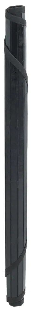 Tapete redondo 80 cm bambu preto