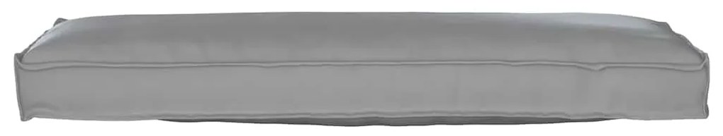 Almofada de Palete para Banco Cinza 120 x 40 x 8 cm em Tecido Oxford