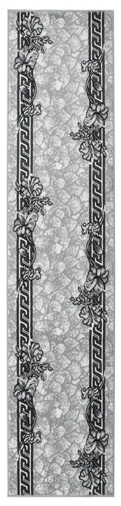 vidaXL Passadeira 80x450 cm polipropileno cinzento