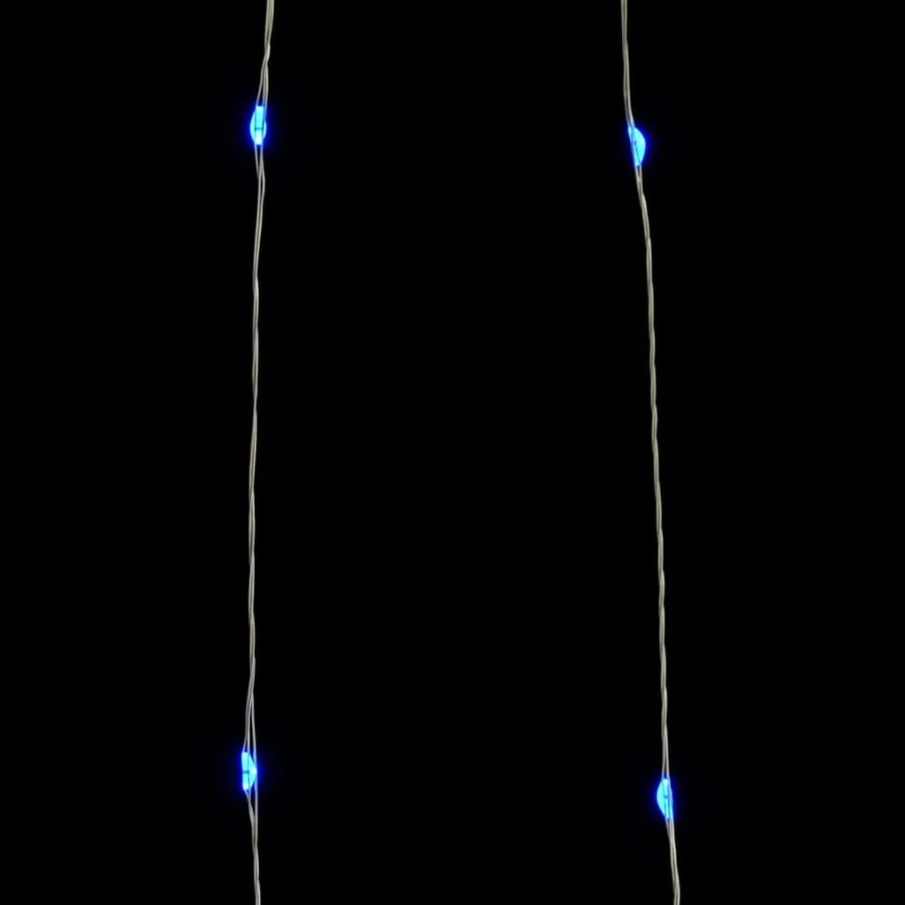 Cordão de Micro Luzes - 40 m - 400 LED -  8 funções -  Azul