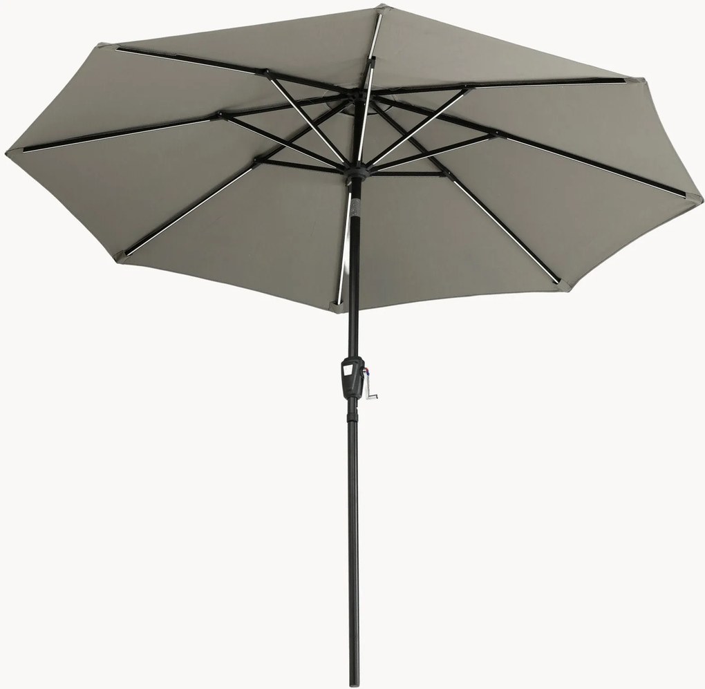 Guarda-sol com LED solar Sabal, Ø 270 cm