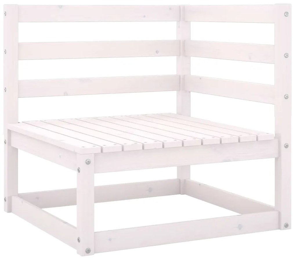 8 pcs conjunto lounge de jardim c/ almofadões pinho maciço