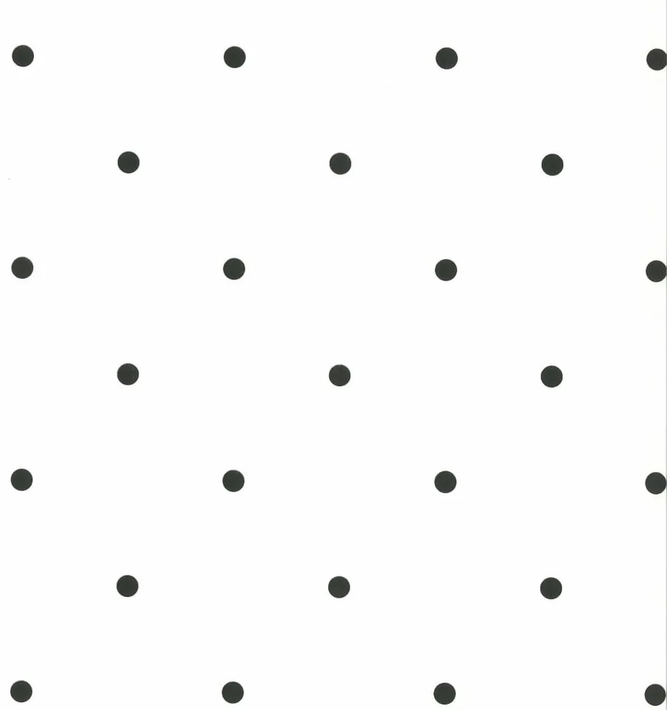 422685 Noordwand Fabulous World Papel de parede Dots branco e preto 67105-3