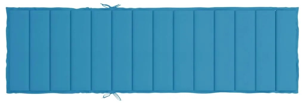 Almofadão p/ espreguiçadeira 200x70x3 cm tecido oxford azul