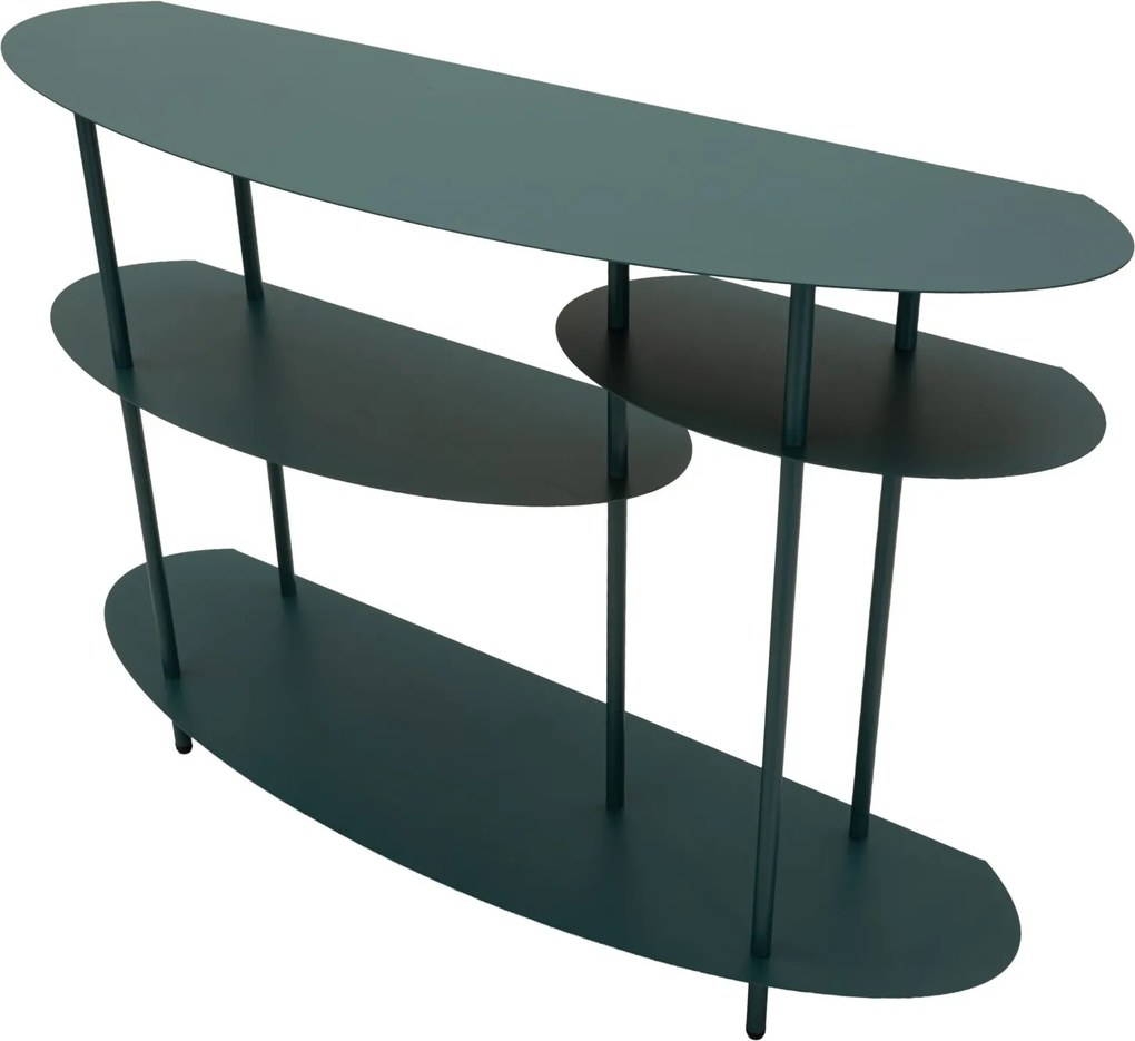 MESA CONSOLA SATURN PLUS 118X34X82 CM Azul petróleo