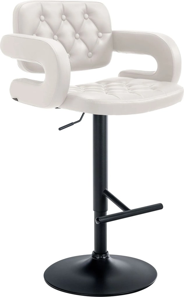 Banco de bar Dublin em couro sintético Branco