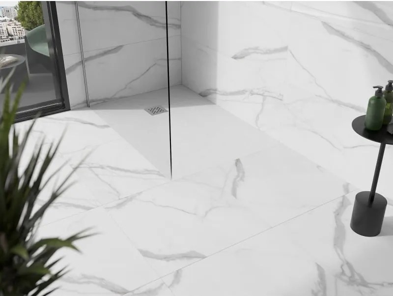 Mexen Stone+ base de duche retangular em compósito 90 x 80 cm, branco - 44108090